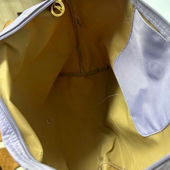 Longchamp Purple Tote with Brown Accents - Picture 7 of 14